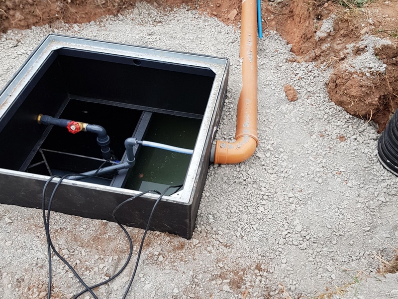 Tank installation by Wyre Drainage