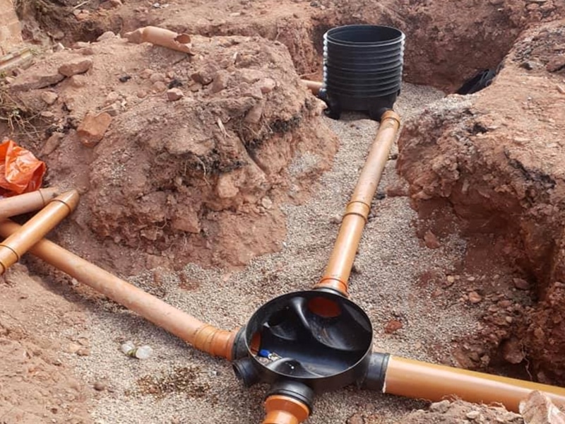 new sewage system by wyre drainage