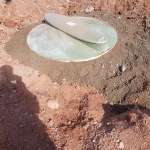 Septic tank completed installation