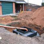 Wyre Drainage install a waste tank for sewage