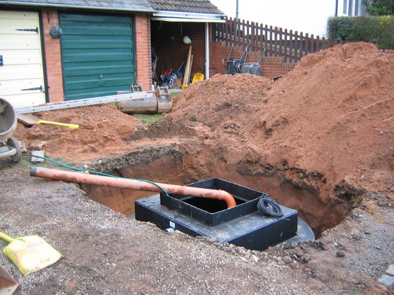 Wyre Drainage install a waste tank for sewage